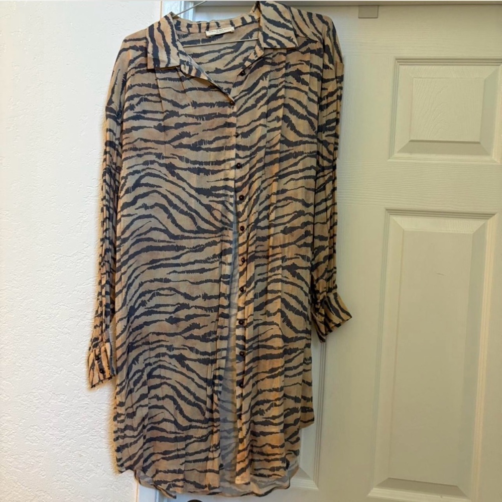 Spell And The Gypsy Animal Print Shirt Dress